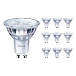 Confezione Multipack 10x Philips Corepro LED Faretti GU10 PAR16 4W 345lm 36D - 830 Luce Calda | Sostitutiva 50W