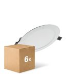 Confezione Multipack 6x Ledvance Downlight LED Value DN180 17W 1350lm 110D - 830 Luce Calda -  | 192mm 