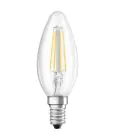 Ledvance Classic LED E14 Candela Filamento Chiara 5.5W 806lm - 827 Bianco Molto Caldo | Sostitua 60W