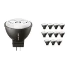Confezione Multipack 12x Philips Master LED Faretti GU4 MR11 3.5W 200lm 24D - 827 Bianco Molto Caldo | Sostitutiva 20W