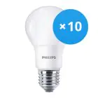Confezione Multipack 10x Philips Corepro LED Bulbo E27 Pera Ghiaccio 5W 470lm - 930 Luce Calda | Miglior resa cromatica - Sostitua 40W